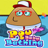 Pou Baby Bathing